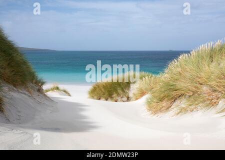 Berneray West Beach, Äußere Hebriden, Schottland Stockfoto