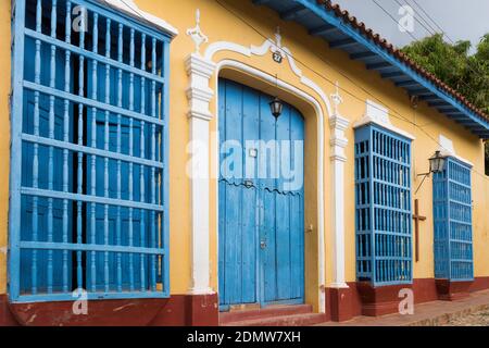 Schöne Kolonialzeit Häuser in Trinidad Kuba Stockfoto