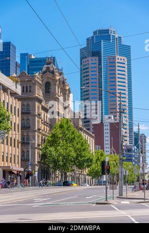 MELBOURNE, AUSTRALIEN, 1. JANUAR 2020: Windsor Hotel im Zentrum von Melbourne, Australien Stockfoto