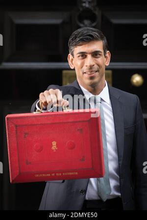 Datei Foto vom 11/3/2020 von Kanzler Rishi Sunak, der den nächsten Haushalt am 3. März 2021 festlegen wird. Stockfoto