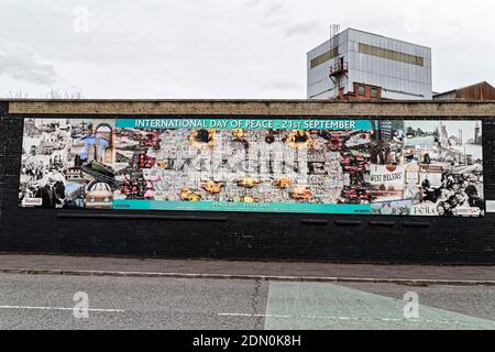 Belfast, Nordirland. Mai 2016. Graffiti und Street Art am 1. Mai 2016 in Belfast, Nordirland, Großbritannien. Stockfoto