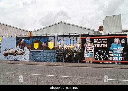 Belfast, Nordirland. Mai 2016. Graffiti und Street Art am 1. Mai 2016 in Belfast, Nordirland, Großbritannien. Stockfoto