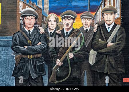 Belfast, Nordirland. Mai 2016. Graffiti und Street Art am 1. Mai 2016 in Belfast, Nordirland, Großbritannien. Stockfoto