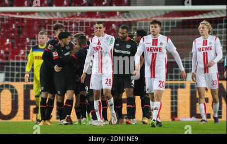 City Cologne, Deutschland. 16th Dec, 2020. firo: 16.12.2020, football, 1st Bundesliga, season 2020/2021, 1st FC Cologne - Bayer 04 Leverkusen 0: 4 jubilation Leverkusen to 0: 1 with DRAGOVIC and WEISER, TAH, Enttauschung SKHIRI and REXHBECAJ, Cologne Credit: Ralf Ibing/firo Sportphoto/Pool | usage worldwide/dpa/Alamy Live News Stockfoto