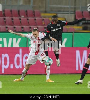 Stadt Köln, Deutschland. 16. Dez 2020. firo: 16.12.2020, Fußball, 1. Bundesliga, Saison 2020/2021, 1. FC Köln - Bayer 04 Leverkusen 0: 4 Marius WOLF, Köln links gegen DIABY Credit: Ralf Ibing/firo Sportphoto/Pool / use worldwide/dpa/Alamy Live News Stockfoto
