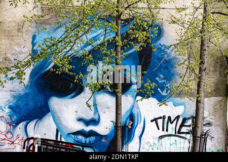 Belfast, Nordirland. April 2016. Graffiti und Street Art am 30. April 2016 in Belfast, Nordirland, Großbritannien. Stockfoto