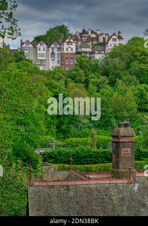 Blick auf die Altstadt, Edinburgh, Schottland Stockfoto