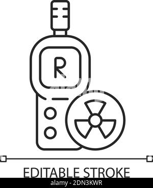 Lineares Strahlungsdosimeter-Symbol Stock Vektor