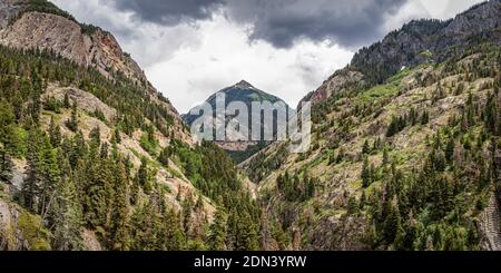 Der San Juan Skyway ist ein Teil des Colorado Scenic and Historic Byway System, das eine 233 Meile bildet Schleife im Südwesten von Colorado trav Stockfoto