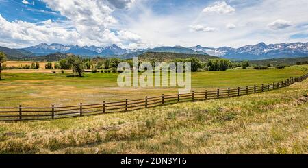 Der San Juan Skyway ist ein Teil des Colorado Scenic and Historic Byway System, das eine 233 Meile bildet Schleife im Südwesten von Colorado trav Stockfoto