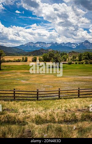 Der San Juan Skyway ist ein Teil des Colorado Scenic and Historic Byway System, das eine 233 Meile bildet Schleife im Südwesten von Colorado trav Stockfoto