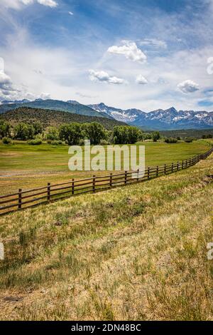 Der San Juan Skyway ist ein Teil des Colorado Scenic and Historic Byway System, das eine 233 Meile bildet Schleife im Südwesten von Colorado trav Stockfoto