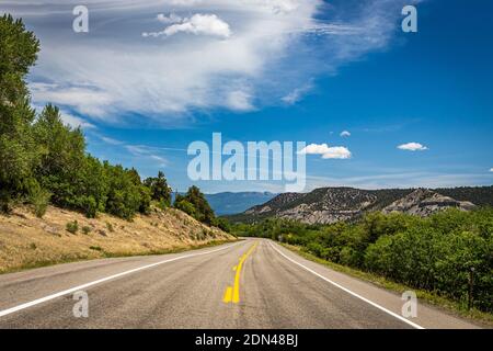 Der San Juan Skyway ist ein Teil des Colorado Scenic and Historic Byway System, das eine 233 Meile bildet Schleife im Südwesten von Colorado trav Stockfoto