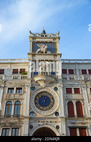 Markusturm (Torre dell'Orologio), Markusplatz, Venedig, Venetien, Italien Stockfoto