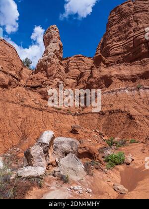 Sedimentrohr, Grand Parade Trail, Kodachrome Basin State Park, Cannonville, Utah. Stockfoto