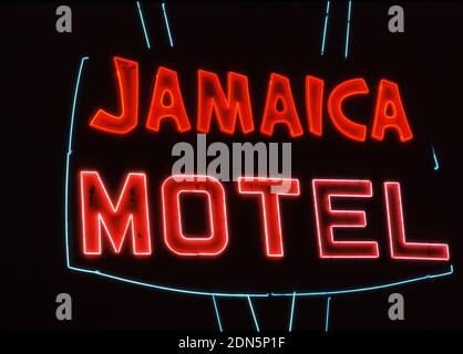 Jamaica Hotel neon light in Las Vegas, Nevada Stock Photo