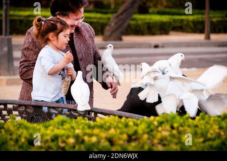 Maria Lusia Park in Sevilla, Spanien. Stockfoto