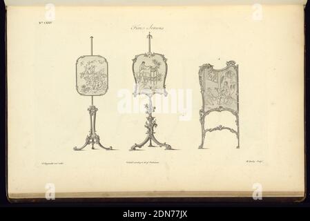 Der Direktor des Gentleman's and Cabinet-Maker's, Radierung auf weißem Papier, England, 1755, Möbel, Druck Stockfoto