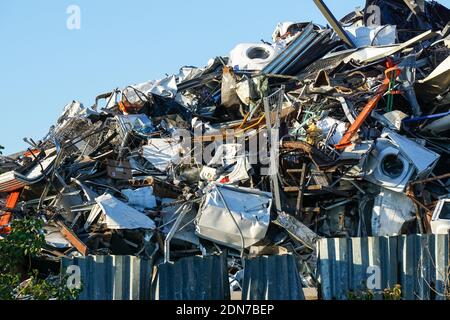 Großer Haufen Schrott Stockfoto