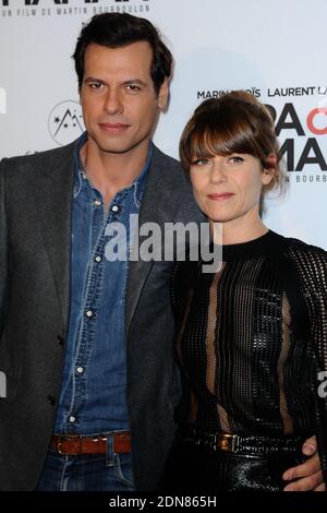 Laurent Lafitte und Marina Fois bei der Premiere von Papa ou Maman am 26. Januar 2015 in Paris, Frankreich. Foto von Aurore Marechal/ABACAPRESS.COM Stockfoto