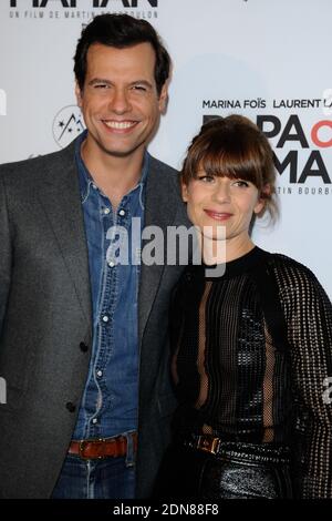 Laurent Lafitte und Marina Fois bei der Premiere von Papa ou Maman am 26. Januar 2015 in Paris, Frankreich. Foto von Aurore Marechal/ABACAPRESS.COM Stockfoto