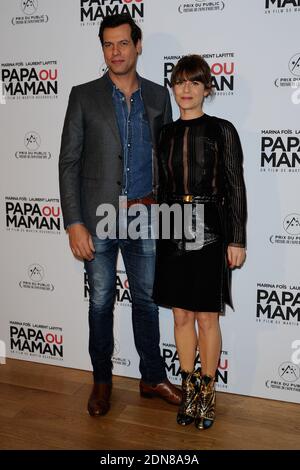 Laurent Lafitte und Marina Fois bei der Premiere von Papa ou Maman am 26. Januar 2015 in Paris, Frankreich. Foto von Aurore Marechal/ABACAPRESS.COM Stockfoto