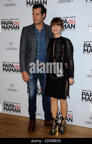 Laurent Lafitte und Marina Fois bei der Premiere von Papa ou Maman am 26. Januar 2015 in Paris, Frankreich. Foto von Aurore Marechal/ABACAPRESS.COM Stockfoto