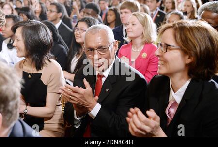 Charles Bolden, Administrator der NASA, nimmt am 23. März 2015 an der Wissenschaftsmesse des Weißen Hauses 2015 im Ostsaal des Weißen Hauses in Washington, DC, USA Teil. Foto von Olivier Douliery/ABACAPRESS.COM Stockfoto