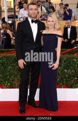 Liev Schreiber and Naomi Watts attend the 21st Annual Screen Actors Guild Awards at the Shrine Auditorium in Los Angeles, CA, USA, on January 25, 2015. Photo by Lionel Hahn/ABACAPRESS.COM Stock Photo