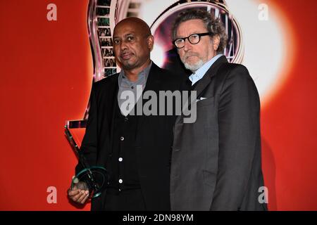 Raoul Peck beim Prix Henri Langlois 2015, der am 30. März 2015 bei der UNESCO in Paris, Frankreich, stattfand. Foto von Nicolas Briquet/ABACAPRESS.COM Stockfoto