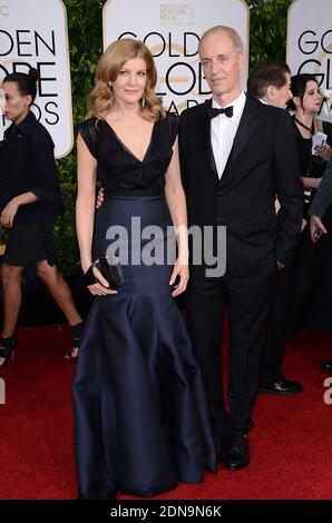 Rene Russo (L) und Regisseur Dan Gilroy bei der 72. Jährlichen Golden Globe Awards im Beverly Hilton in Beverly Hills, Los Angeles, CA, USA, am 11. Januar 2015. Foto von Lionel Hahn/ABACAPRESS.COM Stockfoto