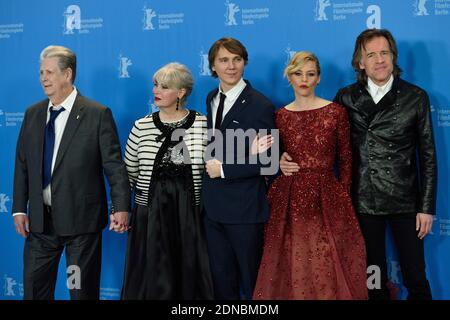 Producer Brian Wilson, his wife Melinda Ledbetter, Dino Jonaeter, producers Jim Lefkowitz, Claire Rudnick Polstein, actor Paul Dano, actress Elizabeth Banks and director Bill Pohlad attending the 'Love and Mercy' Photocall during the 65th Berlinale, Berlin International Film Festival, in Berlin, Germany on February 08, 2015. Photo by Aurore Marechal/ABACAPRESS.COM Stock Photo