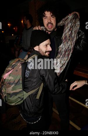 Exklusiv - Gunther Love (Sylvain Quimene) und Yarol Poupaud bei der La Kermesse d'Airnadette Party im Bus Palladium in Paris, Frankreich am 12. Februar 2015. Foto von Jerome Domine/ABACAPRESS.COM Stockfoto