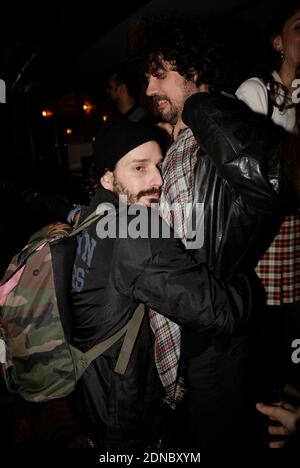 Exklusiv - Gunther Love (Sylvain Quimene) und Yarol Poupaud bei der La Kermesse d'Airnadette Party im Bus Palladium in Paris, Frankreich am 12. Februar 2015. Foto von Jerome Domine/ABACAPRESS.COM Stockfoto