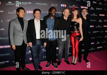 Frederic Chau, Philippe de Chauveron, Noom Diawara, Medi Sadoun, Frederique Bel und Guy Laurent bei den Trophees du Film Francais am 12. Februar 2015 im Palais Brongniart in Paris, Frankreich. Foto von Alban Wyters/ABACAPRESS.COM Stockfoto