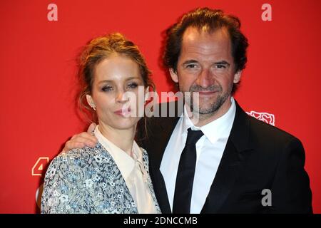 Odile d'Oultremont und Stephane De Groodt kommen zum Gala Diner nach der 40. Verleihung der Cesar Film Awards (French Cinema Awards), die am 20. Februar 2015 im Fouquet's Restaurant in Paris, Frankreich, stattfand. Foto von Aurore Marechal/ABACAPRESS.COM Stockfoto