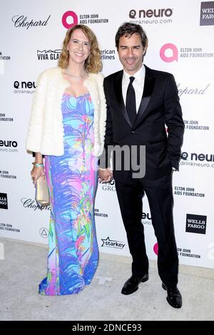 Eric McCormack, Janet Holden Teilnahme an der Elton John AIDS Foundation 23rd Annual Academy Awards Viewing Party im West Hollywood Park, West Hollywood, Los Angeles, CA, USA am 22. Februar 2015. Foto von ABACAPRESS.COM Stockfoto