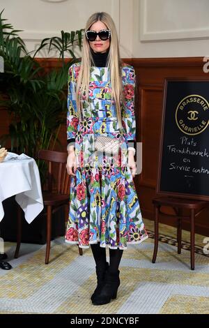 Laura Bailey nimmt am 10. März 2015 an der Chanel Herbst/Winter 2015-2016 Ready-to-Wear-Kollektion in Paris, Frankreich, Teil. Foto von Nicolas Briquet/ABACAPRESS.COM Stockfoto