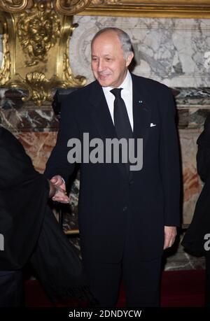 LAURENT FABIUS MINISTRE DES AFFAIRES ETRANGERES - EVENEMENT GOUT DE / GUT FRANKREICH AU CHATEAU DE VERSAILLES Foto von Nasser Berzane/ABACAPRESS.COM Stockfoto