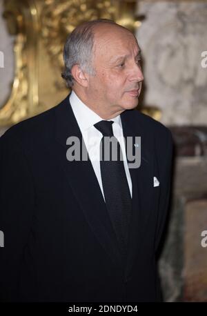 LAURENT FABIUS MINISTRE DES AFFAIRES ETRANGERES - EVENEMENT GOUT DE / GUT FRANKREICH AU CHATEAU DE VERSAILLES Foto von Nasser Berzane/ABACAPRESS.COM Stockfoto