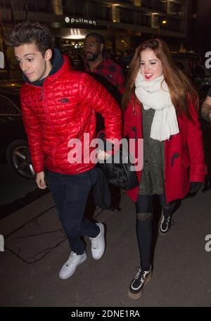 CANDELARIA MOLFESE , RUGGERO PASQUARELLI - LA TRUPPE DE LA SERIE 'VIOLETTA' EIN SOHN HOTEL IN PARIS. Foto von Nasser Berzane/ABACAPRESS.COM Stockfoto