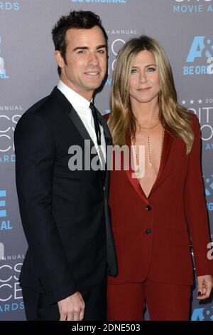 Justin Theroux und Jennifer Aniston nehmen am 15. Januar 2015 an den 20. Critics' Choice Movie Awards im Hollywood Palladium in Los Angeles, CA, USA Teil. Foto von Lionel Hahn/ABACAPRESS.COM Stockfoto