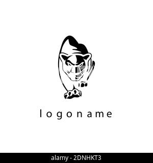 Symbol Tiger Logo Vektor-Symbol Stock Vektor