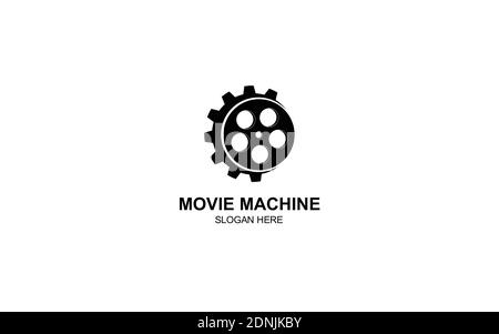Film Video Kino Kinematographie Filmproduktion Logo Design Stock Vektor