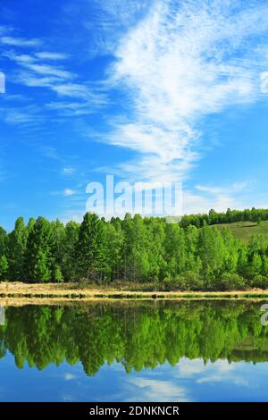 Die großen xingan Bergseen und Berge Stockfoto