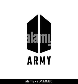 Music Record K-POP Konzept. Koreanische Kultur. Stock Vektor