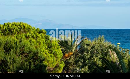 Blick auf einen wunderbaren Urlaubsort Stockfoto