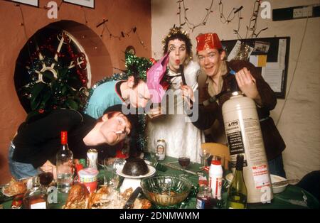 King Adora Weihnachtsfeier im Sawmills Studio, Golant, Fowey, Cornwall, England. Stockfoto