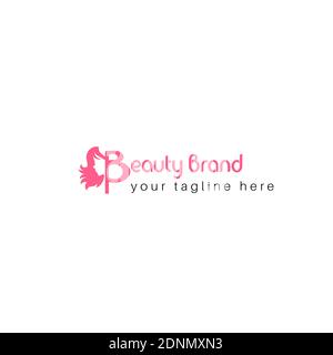 Beauty-Marke und Schönheit Haar-Logo. Stock Vektor