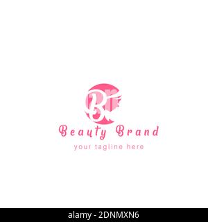 Beauty-Marke und Schönheit Haar-Logo. Stock Vektor